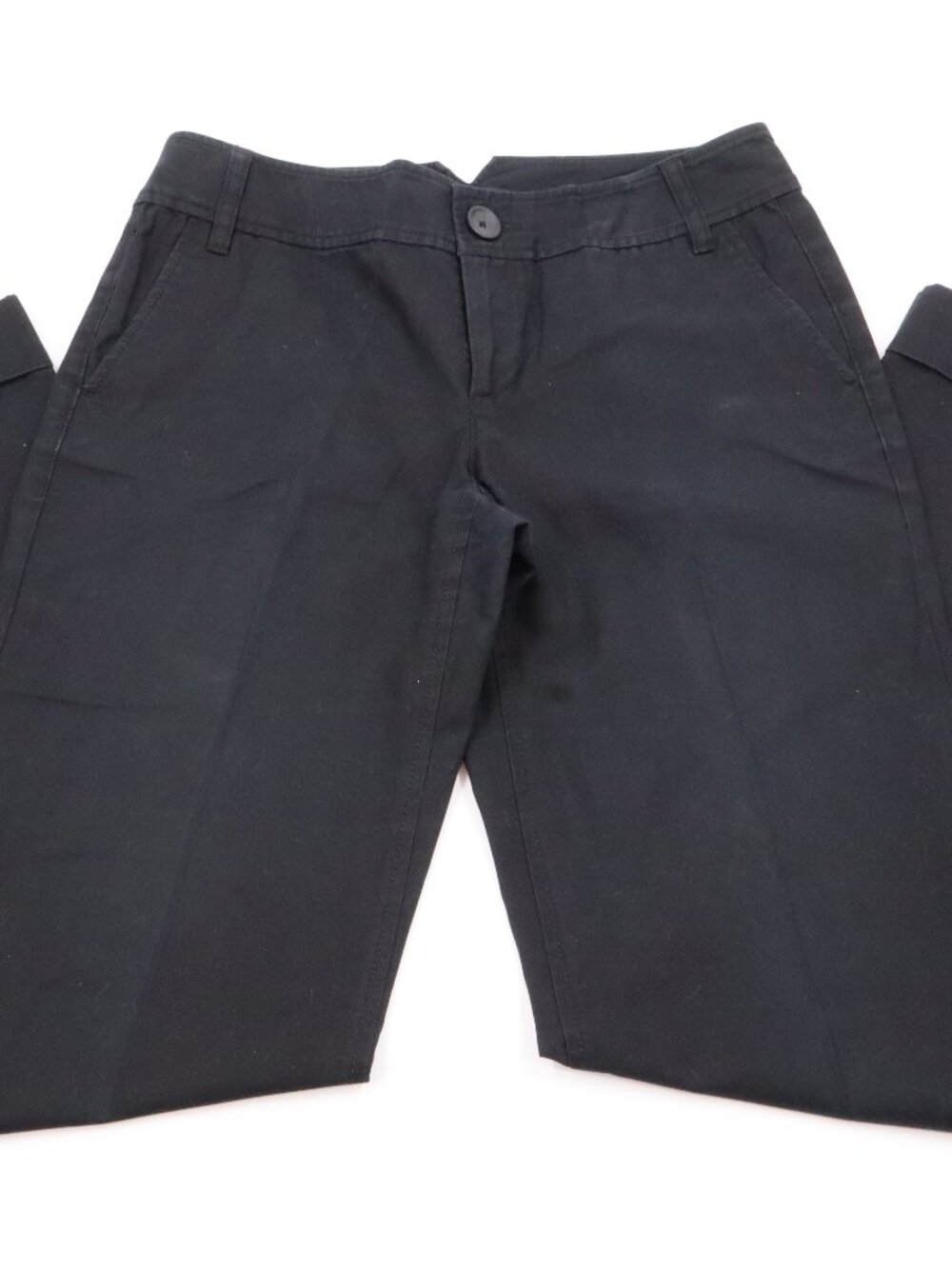 Banana Republic Martin Trousers Womens 4 Black Wide Leg Stretch Dress Pants